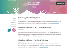 Tablet Screenshot of kyleschaeffer.com